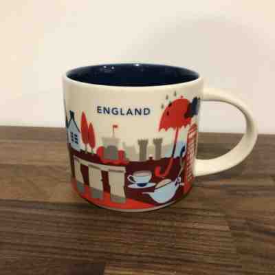 Starbucks London Mug YAH Tower Bridge Thames Big Ben You Are Here England - Sold on eBay Feb, 22nd 2019 for $22.00