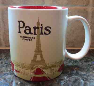 NWT Starbucks PARIS France Version 1 Global Icon City Collector Mug with SKU - Sold on eBay Feb, 19th 2019 for $79.99