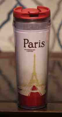 2004 Starbucks Paris Global City Icon Series Insulated Tumbler Travel Mug 12 oz - Sold on eBay Feb, 18th 2019 for $24.99