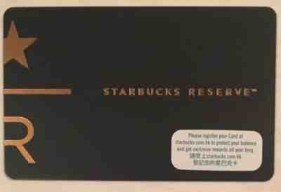 Starbucks 2018 HONG KONG Reserve R Card - Sold on eBay Dec, 23rd 2018 for $4.75