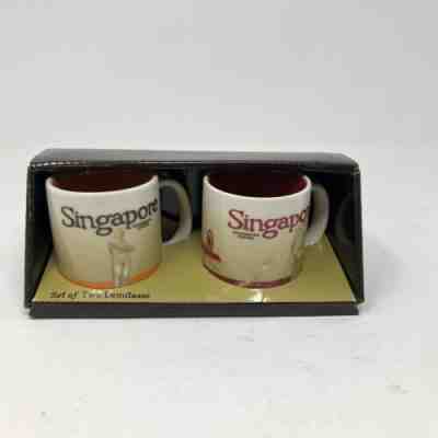 Starbucks SINGAPORE Coffee Espresso Mug set of 2, 3 oz (#005) - Sold on eBay Feb, 21st 2019 for $27.00