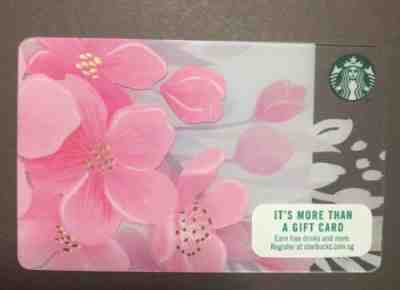 Starbucks Singapore Version Sakura Flowers Gift Card 2019 - Sold on eBay Feb, 20th 2019 for $9.90