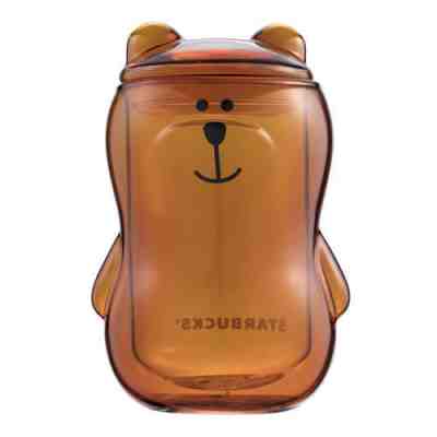 Starbucks Amber /Pink/Clear Bearista Model Double Glass (340ml) Free Shipping - Sold on eBay Feb, 22nd 2019 for $49.00