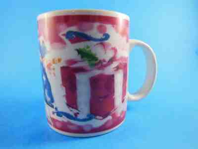 Starbucks Coffee Multi-Color Christmas Gifts Artistic Mug by Deborah Reinhart  - Sold on eBay Feb, 20th 2019 for $6.69