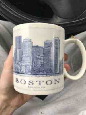 Starbucks Boston Architecture Series Beantown 18 oz City Coffee Mug Cup 2007 - Sold on eBay Feb, 17th 2019 for $8.99