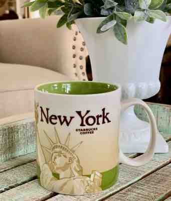 Starbucks Mug Global Icon City Series NEW YORK 2012 16 oz STATUE OF LIBERTY - Sold on eBay Feb, 21st 2019 for $19.00