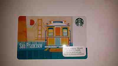Starbucks Gift Card San Francisco City Cable Car Golden Gate Bridge 2015 - Sold on eBay Feb, 22nd 2019 for $1.99