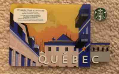 Starbucks 2015 Quebec City Card - Sold on eBay Feb, 15th 2019 for $1.10