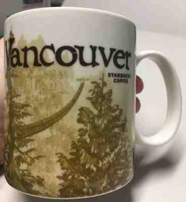 2009 Starbucks Coffee VANCOUVER Collector's Series 16-oz MUG brown/white HTF cup - Sold on eBay Feb, 20th 2019 for $17.00