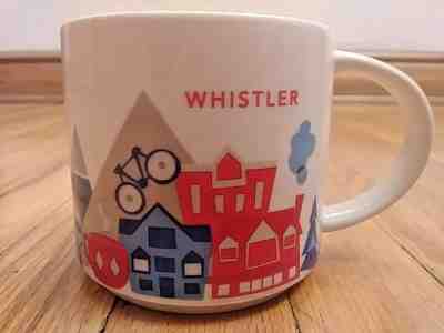STARBUCKS WHISTLER You Are Here Collection 2016 Coffee Mug 14 oz 3.5 Inches Tall - Sold on eBay Feb, 16th 2019 for $19.99