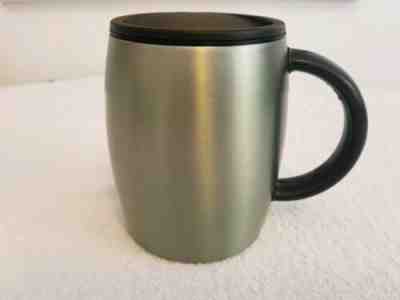 Starbucks 2013 Stainless Steel Light Green Barrel Mug, 16 oz. Nice! - Sold on eBay Feb, 19th 2019 for $29.99