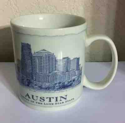 2007 Starbucks AUSTIN coffee mug Blue City Skyline 18 Fl Oz - Sold on eBay Feb, 18th 2019 for $10.00