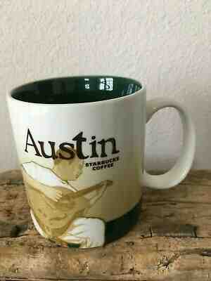 2009 Starbucks AUSTIN Texas 16 Oz  Collector Series Musician Ceramic Coffee Mug - Sold on eBay Feb, 17th 2019 for $19.95