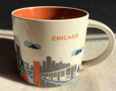 STARBUCKS Chicago You Are Here Collection Coffee Cup Mug, Subway Navy Pier 2015 - Sold on eBay Feb, 22nd 2019 for $9.25