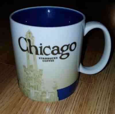 2012 Starbucks Chicago Coffee Mug 16 oz Collectors Series Cup Global Icon City - Sold on eBay Feb, 21st 2019 for $11.95