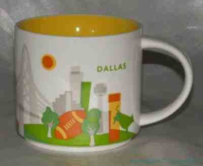 Starbucks You Are Here Dallas Texas Football Hat 14 Oz Coffee Tea Mug Cup As Is - Sold on eBay Feb, 18th 2019 for $14.99