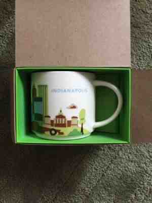 Starbucks 14oz coffee mug cup You are here collection Indianapolis  - Sold on eBay Feb, 19th 2019 for $10.00