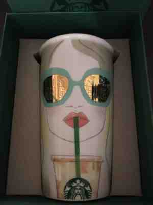 Starbucks LA Women Sunglasses Coffee Travel Cup Mug Los Angeles NIB Limited Rare - Sold on eBay Feb, 19th 2019 for $48.00