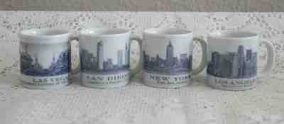 4 STARBUCKS COFFEE MINI 2 OZ ARCHITECT SERIES MUG LOT NEW YORK LA LAS VEGAS + - Sold on eBay Feb, 17th 2019 for $19.99
