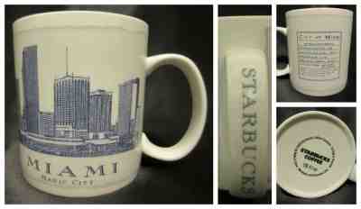 Starbucks MIAMI Mug Architect Series 2008 Magic City Coffee Mug 18 Oz Large - Sold on eBay Feb, 20th 2019 for $17.97