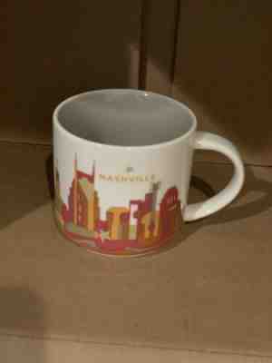 Starbucks 2016 Nashville You are Here Collector Mug PreOwned - Sold on eBay Feb, 17th 2019 for $12.00