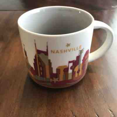 Starbucks Nashville Tennessee You Are Here Collection Coffee Mug Cup 14oz 2015 - Sold on eBay Feb, 16th 2019 for $14.90