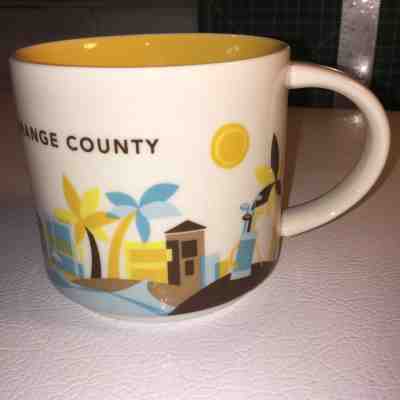 2016 Starbucks Coffee Mug Cup ORANGE COUNTY You Are Here - 14 oz - FREE SHIPPING - Sold on eBay Feb, 16th 2019 for $17.99