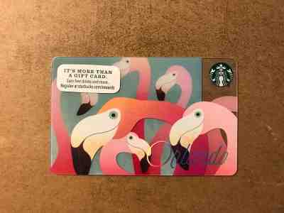 STARBUCKS CARD - NEW NO VALUE - Orlando Flamingo - Part of 2016 Series - Sold on eBay Feb, 16th 2019 for $1.49
