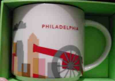 Starbucks Coffee Mug Cup PHILADELPHIA 'You Are Here' Mug Cup NIB - Sold on eBay Feb, 20th 2019 for $27.00