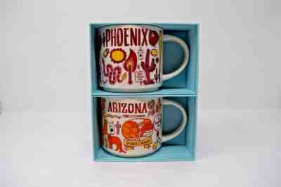 Starbucks Been There Series *2* Cups - Phoenix AND Arizona mugs - Christmas Gift - Sold on eBay Feb, 18th 2019 for $42.85