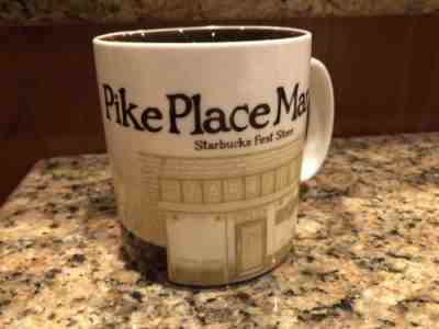 STARBUCKS Mug Pikes Place Market City Icon Collector Series Topless Mermaid 2012 - Sold on eBay Feb, 21st 2019 for $14.99