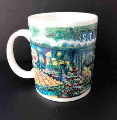 Starbucks Christmas Coffee Mug Cup Seattle Pike Place Farmers Market - Sold on eBay Feb, 18th 2019 for $6.00