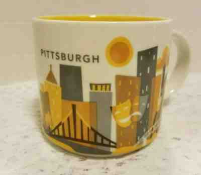 Starbucks You Are Here PITTSBURGH Coffee Mug Cup Collection 2013 14 oz - Sold on eBay Feb, 21st 2019 for $12.00