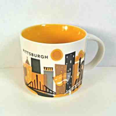 Starbucks You Are Here Collection Pittsburgh 14 oz Coffee Mug Cup 2015 - Sold on eBay Feb, 14th 2019 for $16.99
