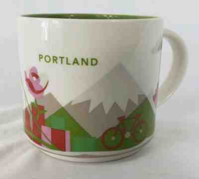 2014 Starbucks YOU ARE HERE ~ Portland ~ Collection Ceramic Coffee Mug - 14oz - Sold on eBay Feb, 16th 2019 for $14.95