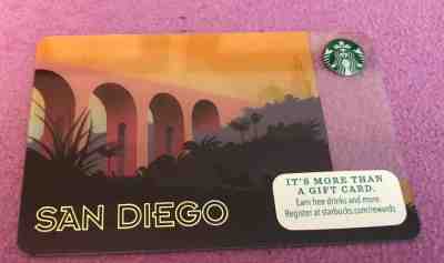 Starbucks 2015 **SAN DIEGO CABRILLO BRIDGE**GIFT CARD-NEW - Sold on eBay Feb, 22nd 2019 for $2.00