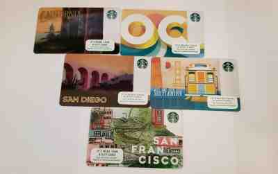 Starbucks California, OC, San Diego, San Francisco Gift Cards - Sold on eBay Feb, 19th 2019 for $7.00