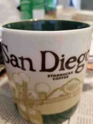 Starbucks Mug city 16 oz San Diego  - Sold on eBay Feb, 18th 2019 for $3.25