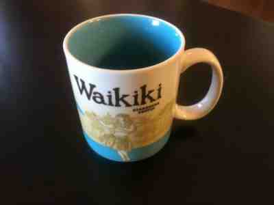 Starbucks Waikiki Global Coffee Mug Icon Collector Series 16OZ - Sold on eBay Feb, 16th 2019 for $12.51