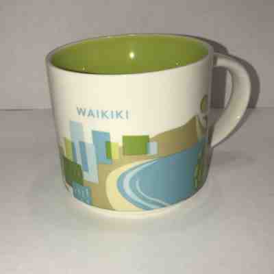 WAIKIKI Starbucks You Are Here Collection Mug Cup EUC 14 ounce - Sold on eBay Nov, 25th 2018 for $8.99
