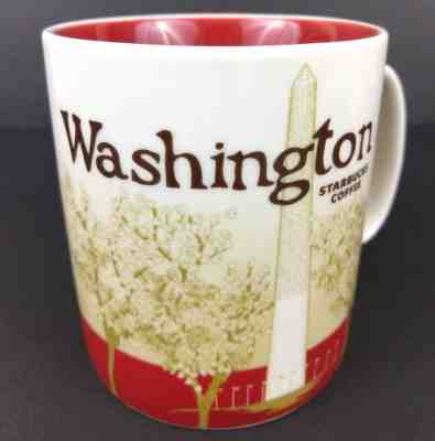 2012 Washington DC Starbucks Coffee Global Icon Ceramic Mug 16 oz  - Sold on eBay Feb, 22nd 2019 for $19.99