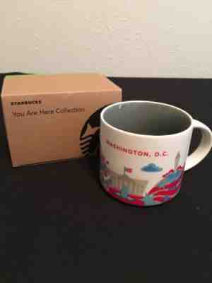 Starbucks “You Are Here” Washington DC Coffee Mug 2015 14oz Ceramic Cup - Sold on eBay Feb, 20th 2019 for $14.49