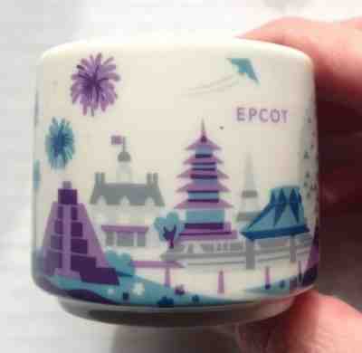 EPCOT STARBUCKS MINI COFFEE MUG, YOU ARE HERE, DISNEY PARKS, 2 OUNCES, NEW NWOB - Sold on eBay Feb, 16th 2019 for $36.00