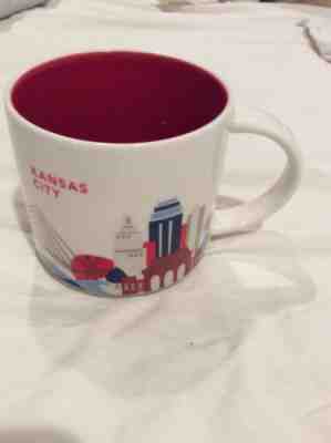 Kansas City 2014 Starbucks Mug 14 oz. You Are Here City Collection YAH Missouri - Sold on eBay Feb, 18th 2019 for $18.00