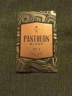 Starbucks Reserve Taster Tasting Card Pantheon No 1 Crop Year 2014 - Sold on eBay Feb, 3rd 2019 for $21.00