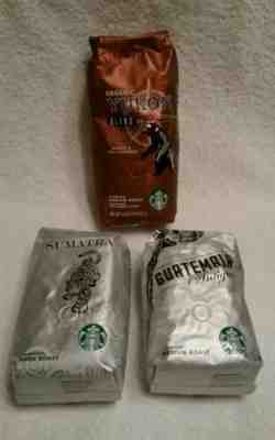 Starbucks Organic Yukon 1lb / Sumatra 12oz / Guatemala 12oz  WB  *READ* - Sold on eBay Feb, 21st 2019 for $13.50