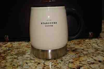   Starbucks Est 1971 Urban Desk Travel Mug Ceramic Stainless Steel 2006 14oz - Sold on eBay Feb, 22nd 2019 for $18.49