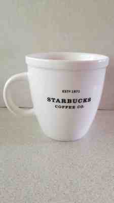 Starbucks Est. 1971 Barista White with Black Letters 16 oz. Coffee Mug 2001 #2 - Sold on eBay Feb, 21st 2019 for $9.99