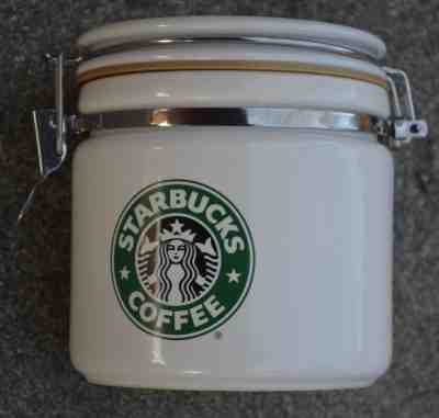 Starbucks Coffee Canister Bee House GREEN Mermaid Logo 5 1/2 INCH 1990's minty - Sold on eBay Feb, 22nd 2019 for $24.99