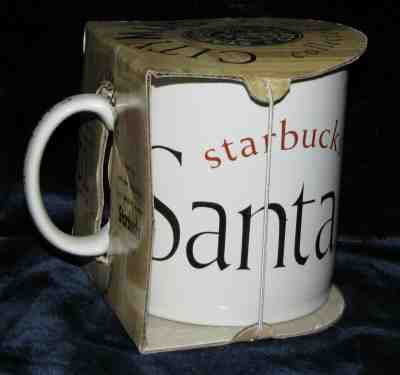 SANTA BARBARA Starbucks Mug - City Mug Series - 1994 - USA Seller-NWT- Brand New